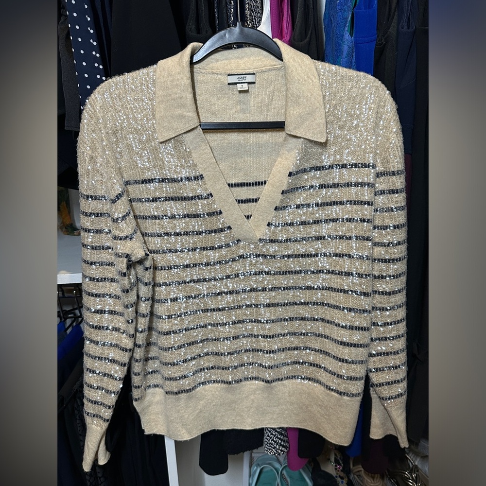 J. Crew sequins sweater size S